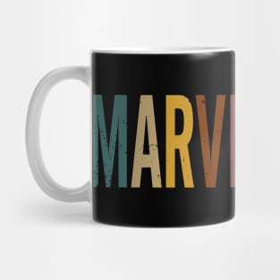 Proud To Marvin Be Personalized Name Styles 70s 80s Mug